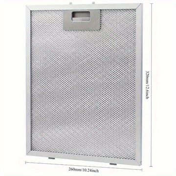 Tres pantallas de filtro para extractor de humos de 320 mm x 260 mm x 9 mm.