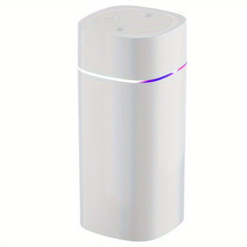 Humidificador ultrasónico USB de 600ml, doble niebla, funcionamiento silencioso, plástico, para hogar, oficina, dormitorio, compatible con aceites esenciales para aromaterapia, ≤36V