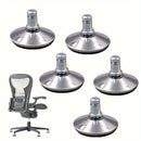 5pcs Rodamientos Antideslizantes para Sillas de Oficina - Fácil Instalación, Protege Suelos de Madera y Alfombras, Ajusta a Tallos de 5.08cm