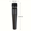 3-Pack Heikuding Micrófono Dinámico Portátil, Estilo SM57, Patrón de Polaridad Unidireccional, Diafragma Pequeño, Metal, Conector XLR, No alimentado, con Clip y Soporte, No requiere Batería