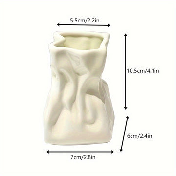 Soporte de cepillo de dientes de cerámica - Organizador de baño autónomo para pasta de dientes y cepillos de maquillaje - Diseño de lujo moderno - No requiere electricidad. Decoraciones de Halloween, Navidad
