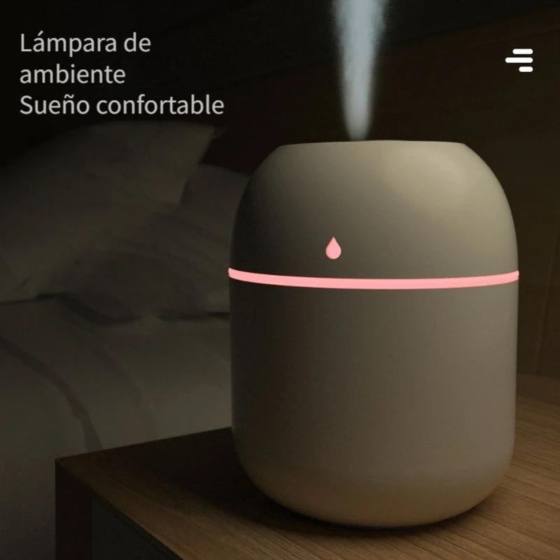 Humidificador Portátil USB de 220ml - Silencioso, Ideal para Coches, Residencias Universitarias y Dormitorios | Mejora el Estado de Ánimo y Hidrata la Piel | Elección de Regalo Perfecta