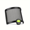Filtro de pop de micrófono, protector de viento de micrófono flexible con malla metálica, pantalla de pop de micrófono adecuada para Blue Yeti y cualquier otro micrófono, grabación de estudio