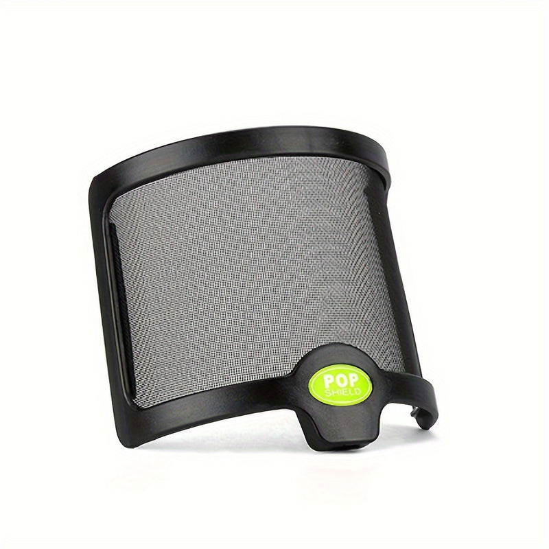 Filtro de pop de micrófono, protector de viento de micrófono flexible con malla metálica, pantalla de pop de micrófono adecuada para Blue Yeti y cualquier otro micrófono, grabación de estudio