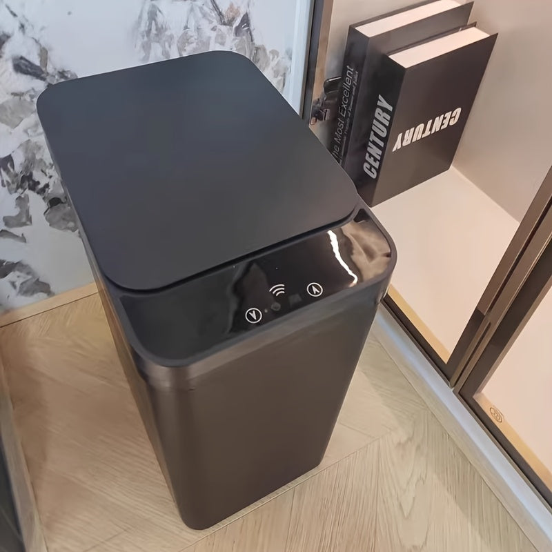 EANE Papelera inteligente con batería, cierre automático con sensor, montaje en pared, papelera automática completa para baño y sala de estar, funcionamiento ≤36V - Sin batería