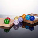 Bola de Cristal Falso Vibrante con Grietas de Hielo - Perfecta para Decoración del Hogar, Fotografía, Adivinación y Feng Shui - Regalo Ideal para Navidad, Halloween, Cumpleaños y San Valentín - Disponible en Rosa, Púrpura, Rojo, Verde, Azul, Transparent