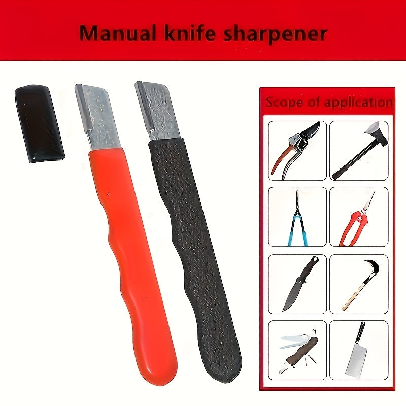Juego de afiladores de cuchillos de cocina profesional, 2/1 pieza - Acero de tungsteno y piedras de afilar cerámicas de diamante para afilar con precisión, adecuado para todos los cuchillos, incluyendo tijeras de jardinería.