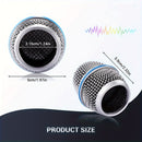 Cabeza de reemplazo de malla metálica para SM58/BETA58/BETA87 de BOMGE - Ventilación de micrófono de mano de hierro duradera para Shure BLX4/PGX4/QLXD4/SLX4/ULXD4, no necesita batería, equipo de audio profesional, acabado metálico elegante, construcción