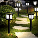 6 luces solares de jardín con clavijas - Iluminación LED exterior para caminos, luz cálida/blanca, encendido/apagado automático, fácil instalación, ideal para jardín, cabaña, parque o calle - Regalo perfecto para Navidad y Halloween, iluminación solar ex