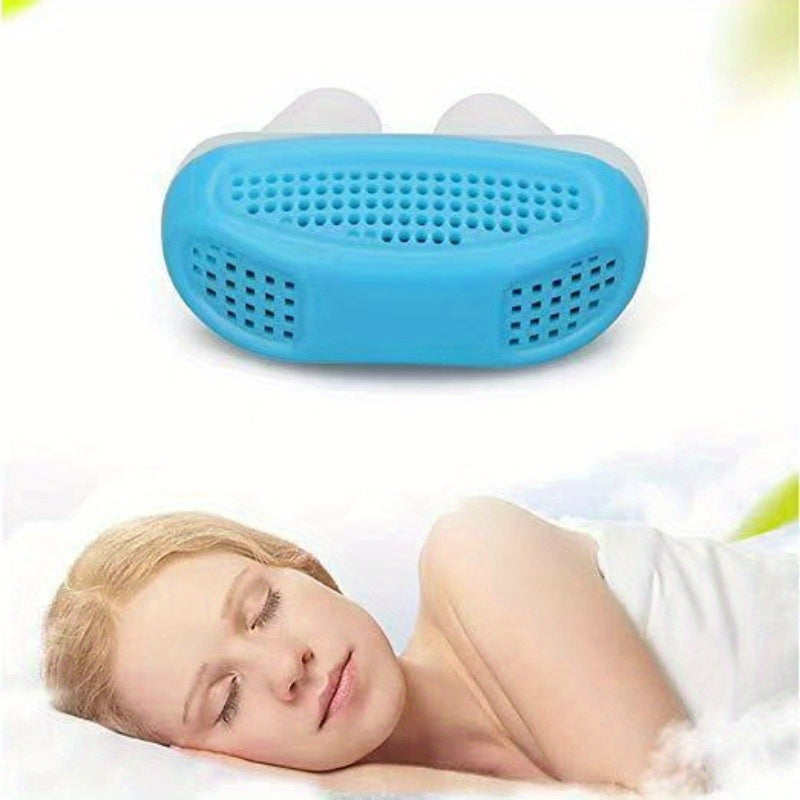 2 en 1 Purificador de aire anti ronquidos y congestión nasal - Sin batería, sin enchufe, sin olores, diseño portátil, adecuado para viajes y uso en casa, adaptador nasal compacto.