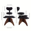 Silla de meditación ajustable de 1 pieza con piernas cruzadas - Silla de oficina ergonómica con cojín de esponja, marco de metal, negro/blanco - Soporte de postura para el hogar y el espacio de trabajo remoto, silla para escritorio