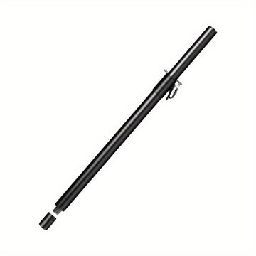 Poste de Altavoz Metálico Ajustable en Altura con Varilla Roscada M20 y Conector Jack de 35mm - Extensores Negros Resistentes para Subwoofers, Montaje Fácil para Sonido En Vivo y Actuaciones Escénicas