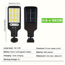 Luz de calle con control remoto alimentada por energía solar, con carga automática, detección de brillo y iluminación nocturna -, desde el anochecer hasta el amanecer, carga automática para garaje, exterior de RV - Diseño duradero de plástico, luces sola