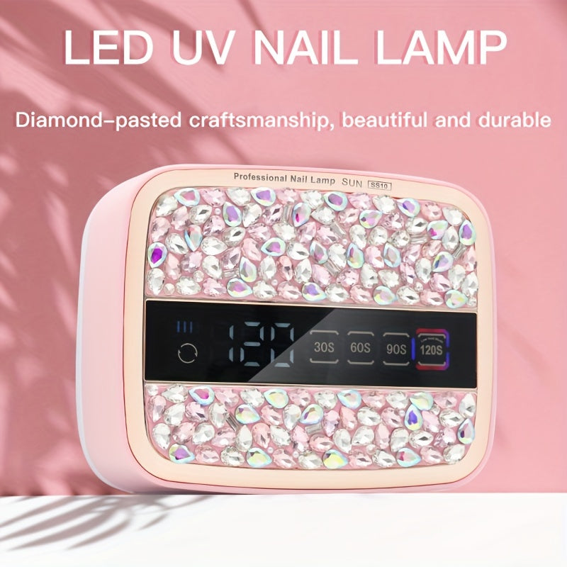 SS10 Lámpara de Uñas Recargable Inalámbrica de 168W - Secado Rápido, 4 Ajustes de Temporizador, Control Táctil y Sensor Automático - Uñas de Calidad Salón en Casa