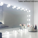 1 pieza Luz de Maquillaje Delantera Regulable en Tres Colores con 4/6/8/10/12/14 Luces, Modelo USB para Espejo de Maquillaje, Luz Rellena de Espejo, Lámpara de Belleza Ajustable en Brillo