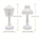1Pza, Lámpara De Mesa Pequeña LED, Luz De Noche Transparente Acrílica, Retro Nostálgica, Adornos De Ambiente De Decoración Del Hogar, Mini Lámpara Para Mesa Pequeña.