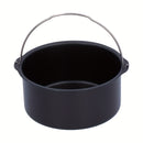 Sartén de horno de aire frito de acero al carbono no adherente de 7 pulgadas - Tamaño medio, ideal para pasteles y alimentos fritos, accesorios duraderos para horno de aire frito y cocina, accesorios para horno de aire frito.