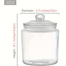 Tarros de Vidrio Herméticos de 32oz/64oz para Almacenamiento, Organizadores Apilables de Harina, Azúcar, Café y Especias – Tarros Multiusos para Cocina y Despensa