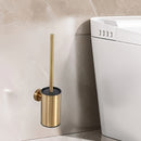 Cepillo de baño de acero inoxidable de lujo ligero - Material de alta calidad, espesado, elegante y hermoso, con base para colgar, muy adecuado para el baño, regalo para la casa nueva