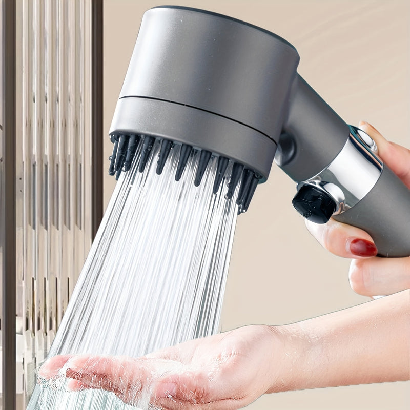 80000 clientes dicen que es fácil de usar sin mangueras. Ducha de mano de alta presión, 3 modos de flujo de agua ajustable, ducha de masaje redonda, cabezal de ducha, accesorios de baño, hardware de baño