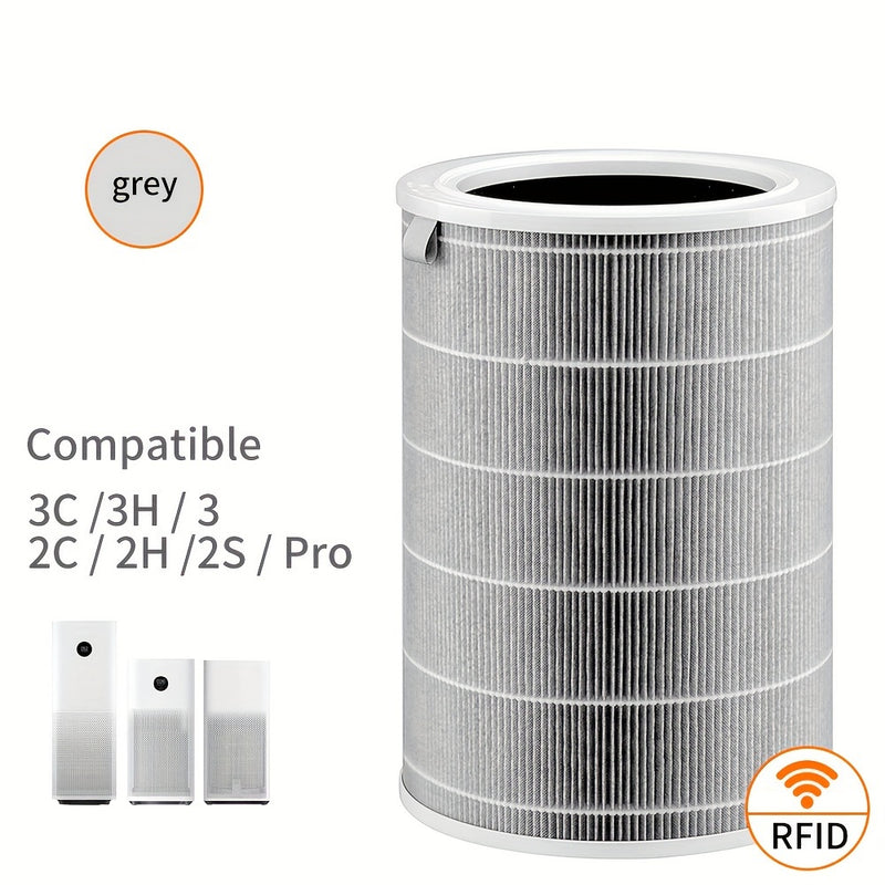 1 Unidad, Filtro De Repuesto Hepa Xiaomi Air Purifier M8R-Flh, Carbón Activado De Tres Capas, Compatible Con Xiaomi Air Purifier 3C 3H 3, 2C 2H 2S, Pro