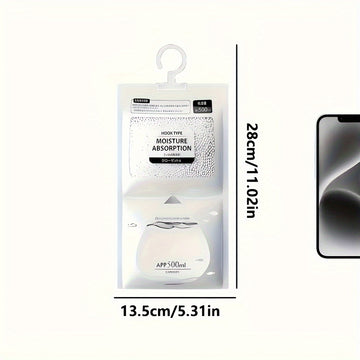 10 bolsas absorbentes de humedad colgantes, deshumidificador, 56.43 oz de desecante - Ideal para clósets, dormitorios y baños. Diseñado para un control efectivo de la humedad. Kit anti-humedad para el hogar