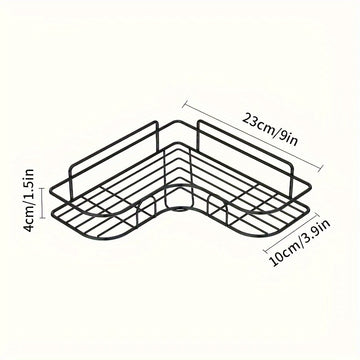 Estantería de Baño Colgante que Ahorra Espacio, Estante de Almacenamiento Colgante de Metal Duradero para Diversos Tipos de Habitaciones, Instalación Fácil, No Requiere Taladrar, Organizador Multipropósito, Organizadores y Almacenamiento de Baño