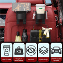 Portavasos para coche con diseño de gancho oculto, almacenamiento multicapa resistente, ahorro de espacio, carga estable sin vibraciones, estética discreta, seguridad al conducir y adaptabilidad a diferentes grosores del asiento