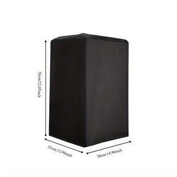 Funda para altavoz Hceng de lona negra resistente - Impermeable y antipolvo, múltiples especificaciones para sistemas de sonido de cine en casa y exteriores, tela Niu Jin, metal, calidad de sonido y larga duración
