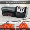 WANVOAPLS Afilador Eléctrico de 2 Etapas con USB – Protección Automática contra Sobrepresión para Cuchillas – Multifuncional para Cuchillos, Tijeras y Destornilladores – Compacto, Seguro y Fácil de Usar en Hogares y Cocinas