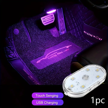 Ilumina tu carro con esta luz LED táctil recargable, perfecta para carros, camiones y furgonetas