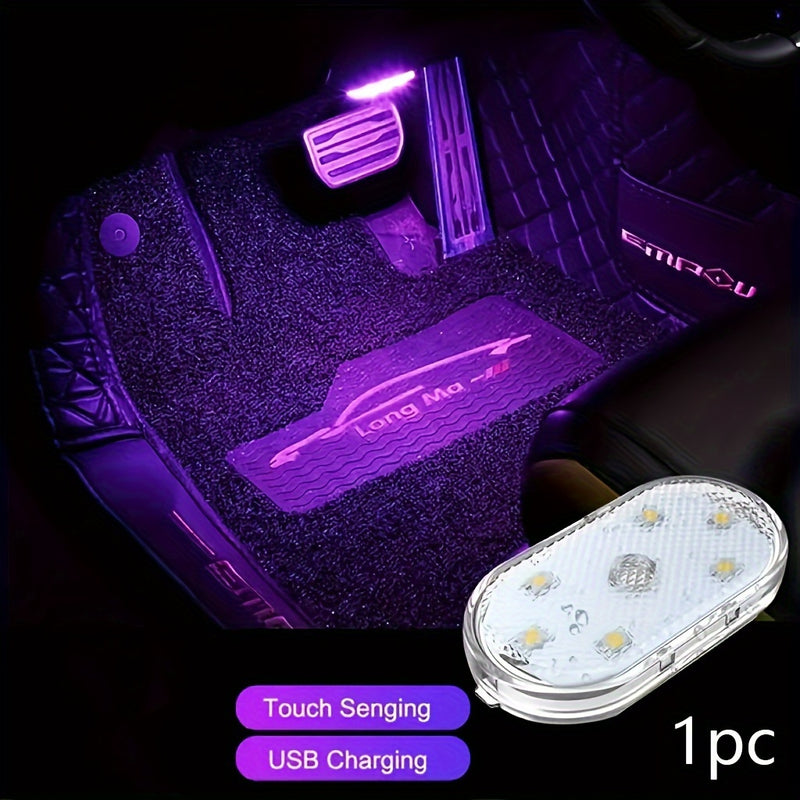 Ilumina tu carro con esta luz LED táctil recargable, perfecta para carros, camiones y furgonetas