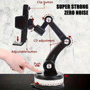 Soporte para Teléfono Móvil Giratorio 360° - ABS Duradero, Montaje en Tablero, Brazo Ajustable y Abrazadera para Coches, Camiones, Vehículos de Ingeniería