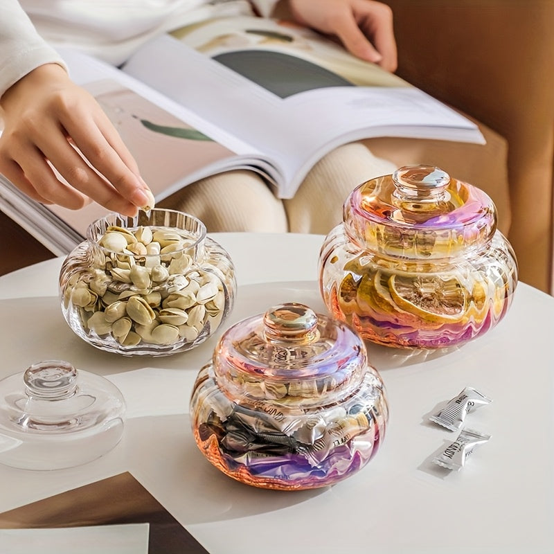 Tarro de Vidrio Rectangular Simple con Tapa Abatible - Contenedor Multiusos para Granos, Dulces y Organización de Cocina y Despensa - Reutilizable, Solo Lavado a Mano, No Necesita Electricidad