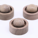 1 Difusor de Aroma de Madera de Nuez, Dispersor de Aroma de Madera Sin Fragancia para Hogar y Coche, Decoración Elegante de Vacaciones para Navidad, Halloween, Pascua, Janucá, Acción de Gracias