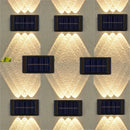 Lámparas solares para exterior con 6 LED, paquete de 2 piezas. Incluye 6 luces LED, 2 modos de iluminación, sin necesidad de carga, fácil instalación y no daña la pared