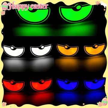 2 piezas de luces LED KEVANLY para coches y motocicletas, ojos demoníacos de neón, luces que se pueden montar, ajuste universal, opciones de colores múltiples, diseño creativo de ojos en forma de media luna, no requiere batería, perfectas para espejos re