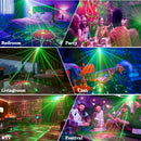 1 luz láser cilíndrica USB, luz disco con cambio de color y control por voz, múltiples modos con efecto flash, ideal para fiestas DJ, escenarios, celebraciones de Navidad