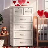 Armario de ropa de cinco capas de plástico, 50CM con ruedas, caja de almacenamiento de gran capacidad, organizador de vestuario, multiusos, no impermeable, forma rectangular