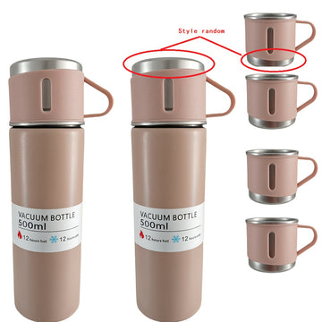 Juego de 6 Piezas con Taza Aislada y Botella Portátil para Bebidas Calientes y Frías