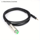 Cable de audio 3.5mm macho a XLR, cable de audio XLR con núcleo de goma verde, cable de audio, cable de micrófono 3.5mm a XLR hembra con conector de aleación de zinc y aluminio, enchufe de 3.5mm chapado en oro de cobre puro. Cable de audio para conectar