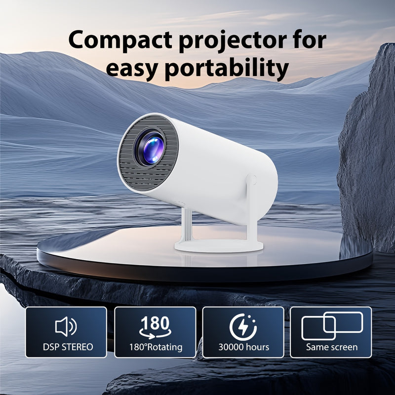Proyector de Luz Galaxy para Dormitorio, Lámpara LED HD Cielo Estrellado, Iluminación Ambiental - Regalo Perfecto para Fiestas y Vacaciones, Pantalla de Proyección Doble Cara Portátil Ideal para Home Theater y Oficina
