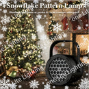 1 lámpara de proyección con copo de nieve en carcasa negra, alimentación USB, luz ambiental, ideal para Navidad, fiestas, Halloween, bodas y decoración interior. Perfecta para eventos, festividades y proyectos de habitaciones