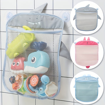 1pc Bolsa de almacenamiento de juguetes de playa creativos con bolsillo de recolección de conchas, organizador de colgar plegable, estantería de tela multifuncional para varios tipos de habitaciones - 1pc