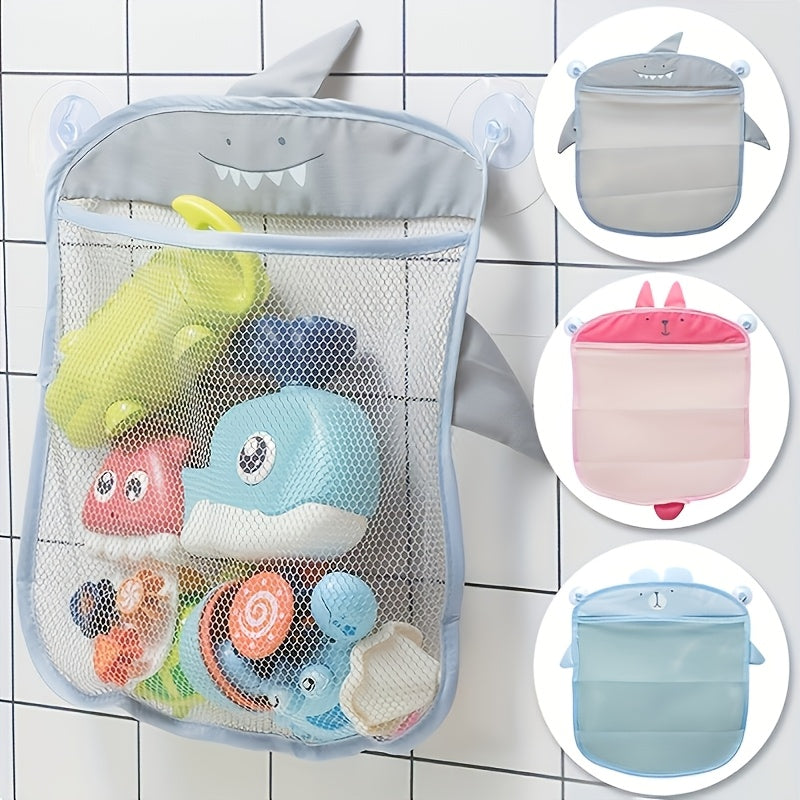 1pc Bolsa de almacenamiento de juguetes de playa creativos con bolsillo de recolección de conchas, organizador de colgar plegable, estantería de tela multifuncional para varios tipos de habitaciones - 1pc