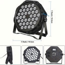36 Luces LED de colores para estudios de baile, iluminación de escenario para bodas y actuaciones, mejorando la atmósfera.