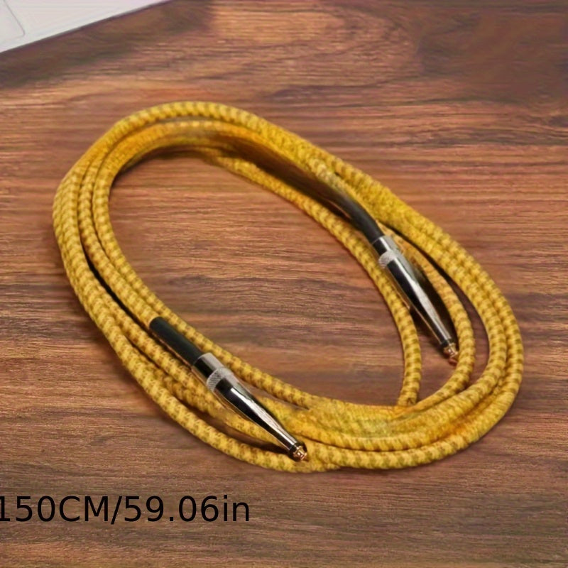 Cable de audio para guitarra con cancelación de ruido de alta fidelidad, conector recto macho a macho, 150 cm, 300 cm, 600 cm, para guitarra eléctrica, bajo y acústica