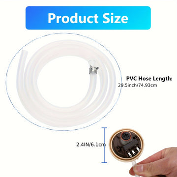 Interruptor y Sensor de Nivel de Agua para Lavadora 1x PFCKE DC96-01703C - Reemplazo Directo para PD00002248, 2705318, AP5581361, PS4217081, EAP4217081 - Compatible con WA400PJHDWR, WA40J3000AW, WA45K7600AW & Más - Fácil Instalación, No Necesita Batería,