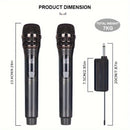 Sistema de micrófono inalámbrico profesional NXG, anti-retroalimentación, cancelación de ruido, para escenario, KTV en casa, presentaciones, conferencias, actuaciones – Tipo-C USB, doble alimentación por batería/USB, ≤36V, batería de litio recargable 186