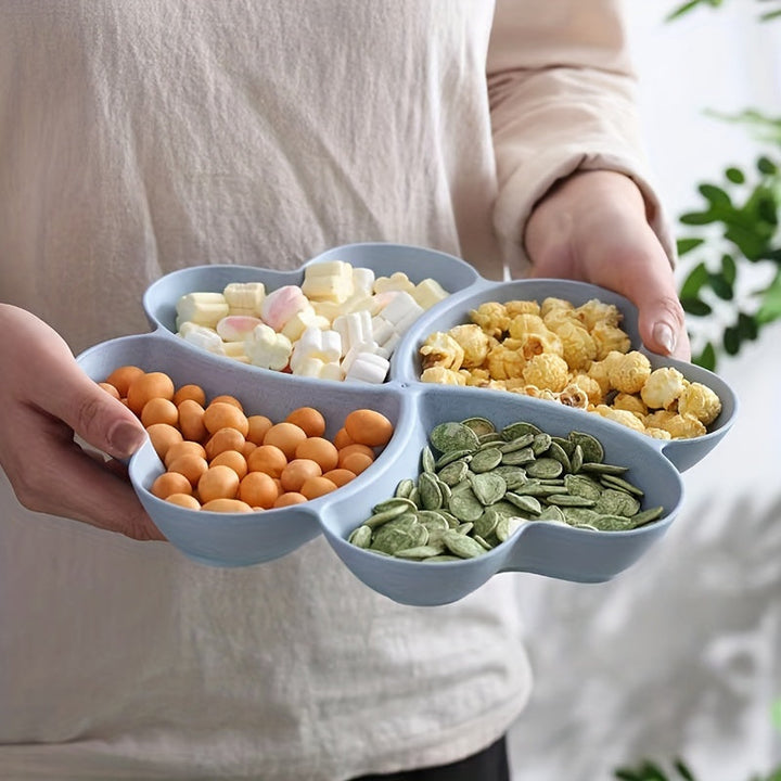 Plato para frutas, postres y dulces, 1 unidad, colorido, irrompible, plástico resistente, ideal para fiestas, bodas, café bar o living